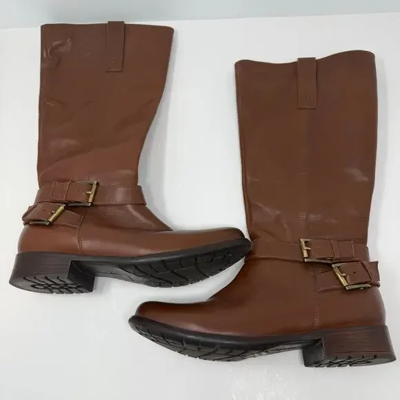 Clarks Collection Boots Women's 10M Brown Plaza Steer Riding Boot Leather - Picture 16 of 16